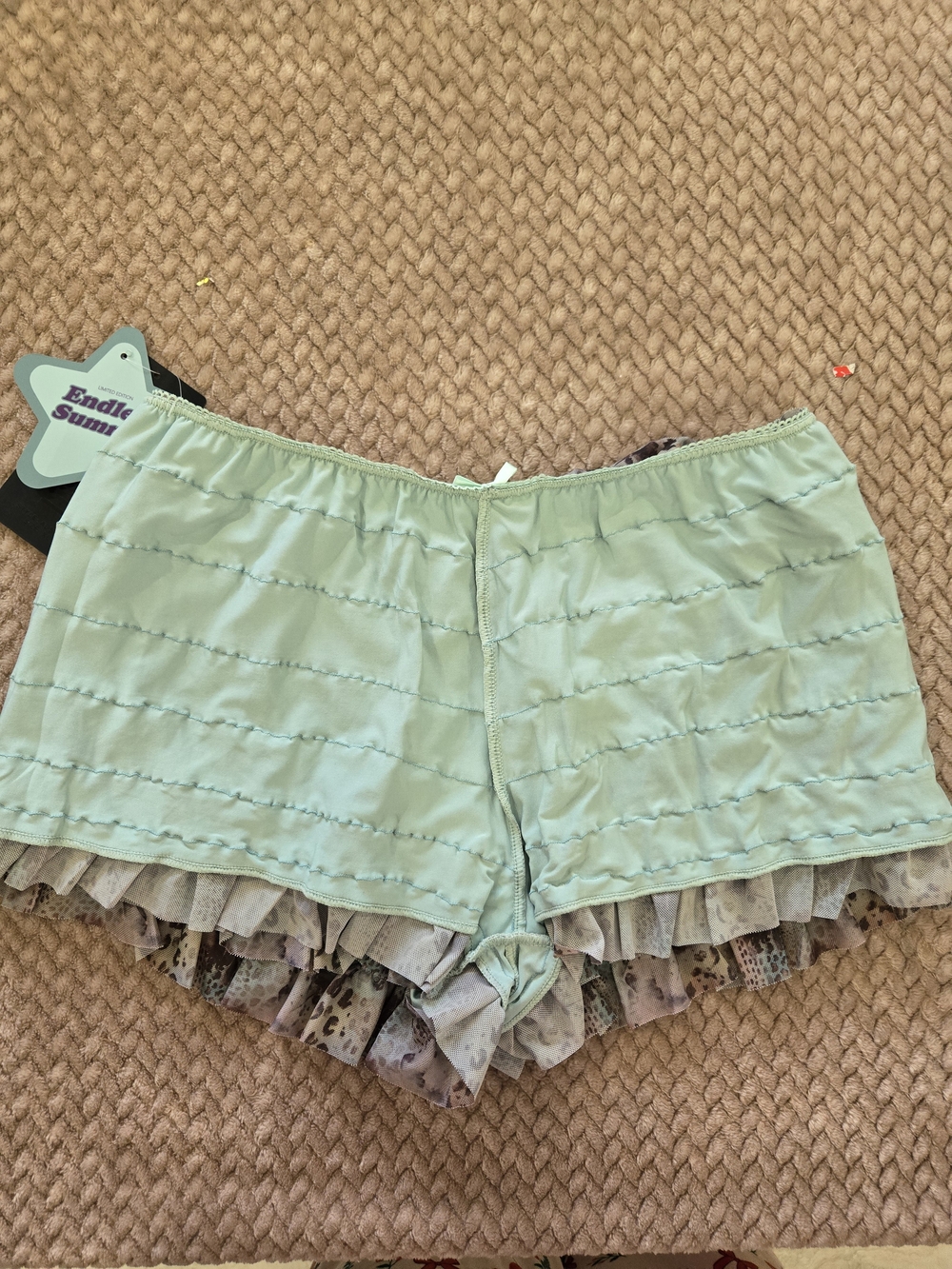 Endless Summer Mint Multi Ruffle Skort - Picture 10 of 13